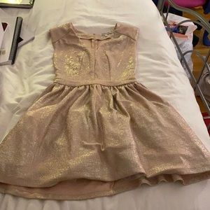 Charlotte Russe Gold Shimmer Cocktail Dress!